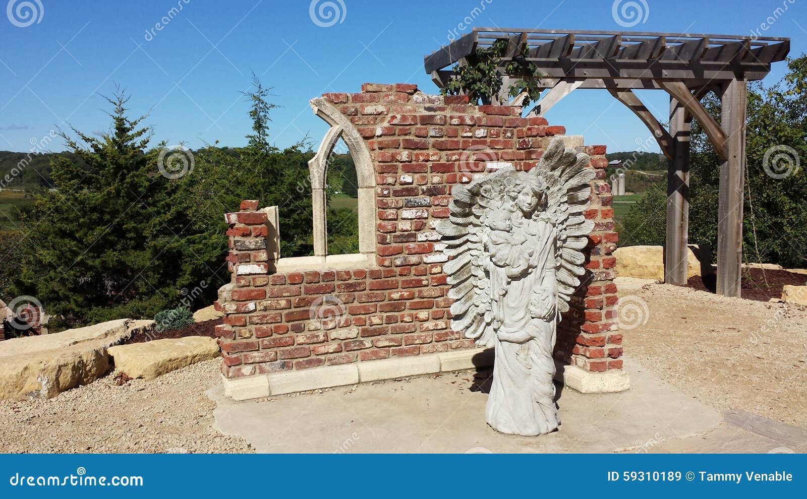 Concrete Angel stock image. Image of brick, angel, site 59310189