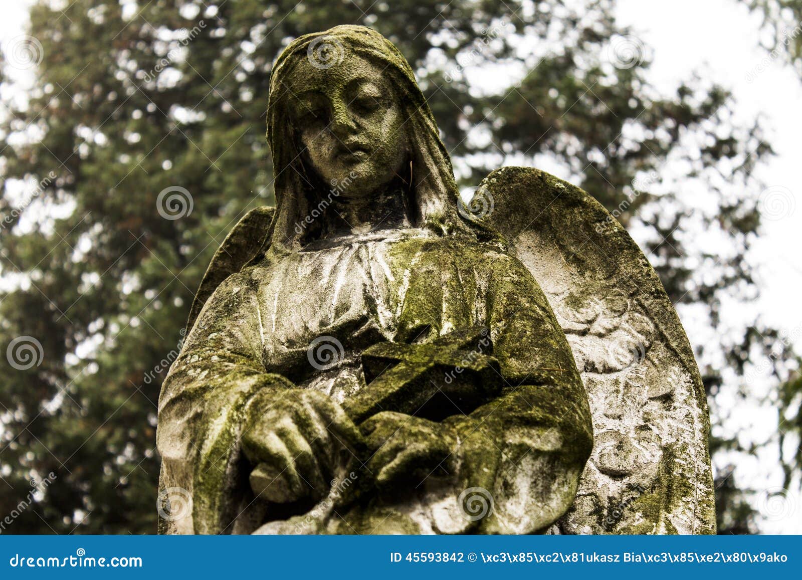 Concrete angel stock photo. Image of goth, grave, grief 45593842