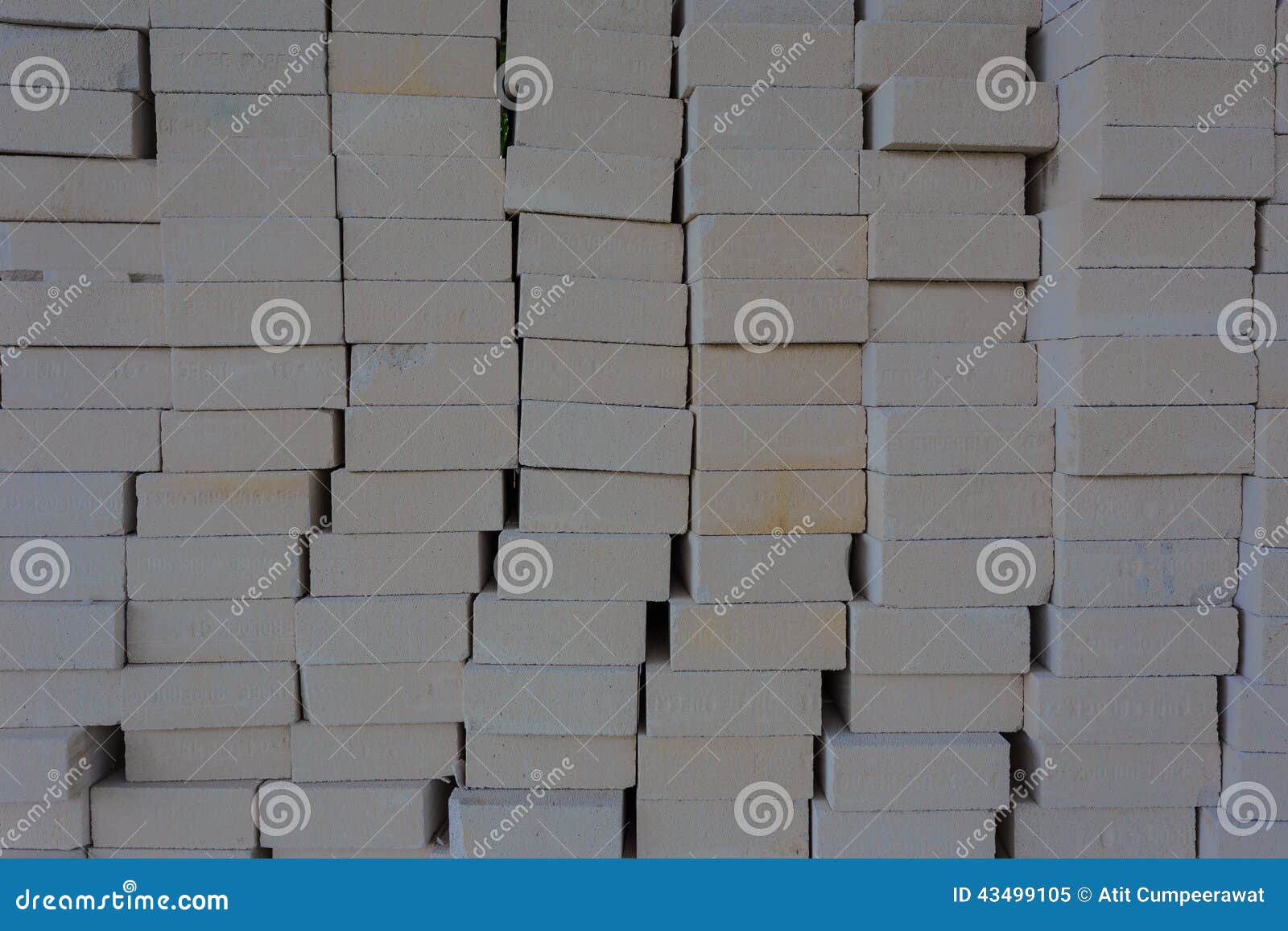 Concrete Block For Construction , Bangkok In Thailand Stock Image