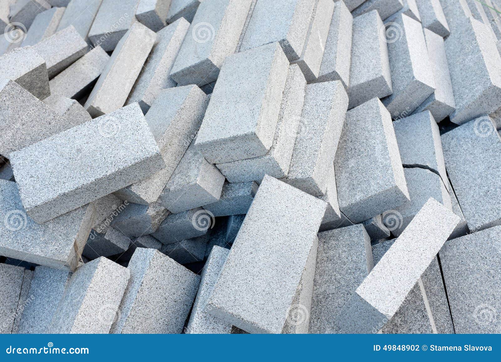 concrete blocks or bricks