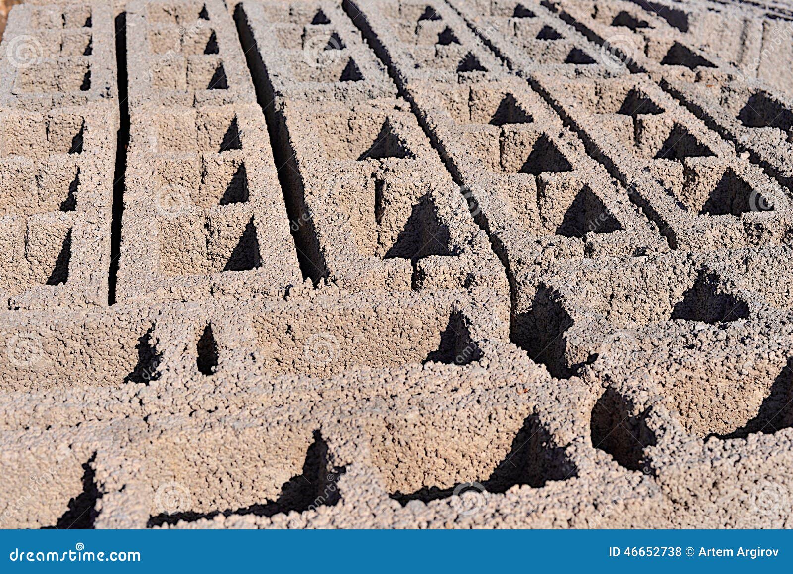 Concrete Blocks on the Pallet Stock Photo - Image of business, concrete
