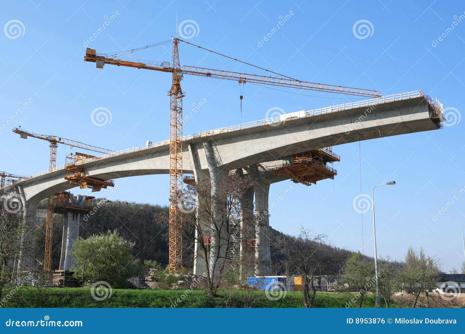 Concrete bridge stock photo. Image of building, reinforced - 8953876