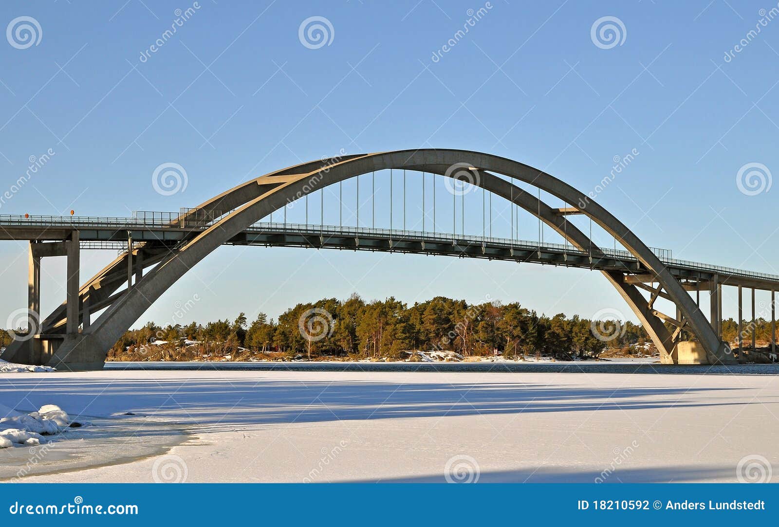 concrete bridge in archipelago