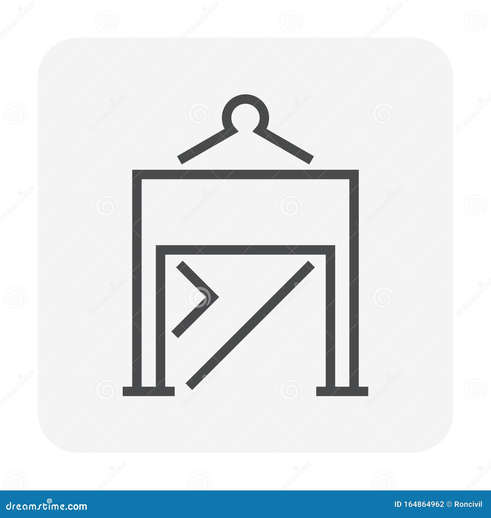 Concrete bucket icon stock vector. Illustration of building 164864962