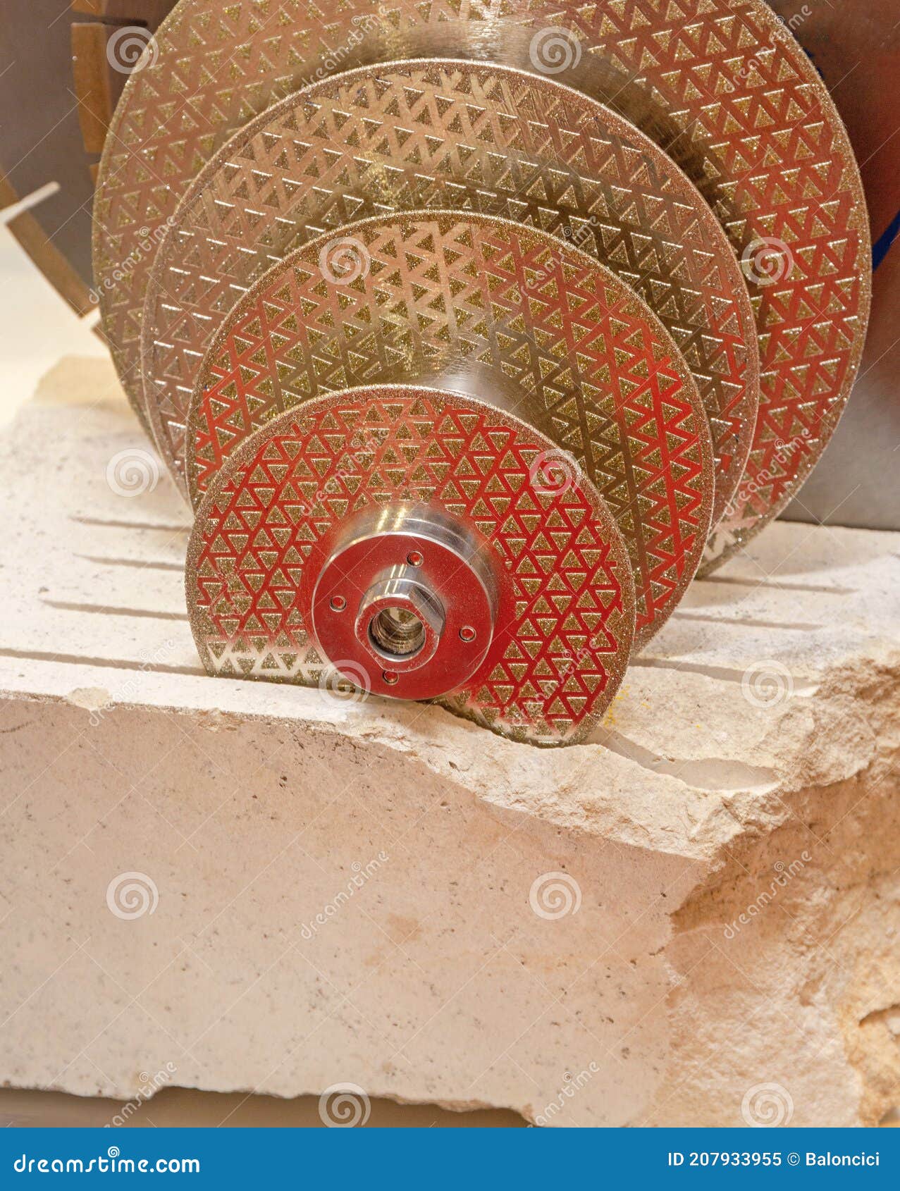 Concrete Circular Saw stock image. Image of cutting 207933955