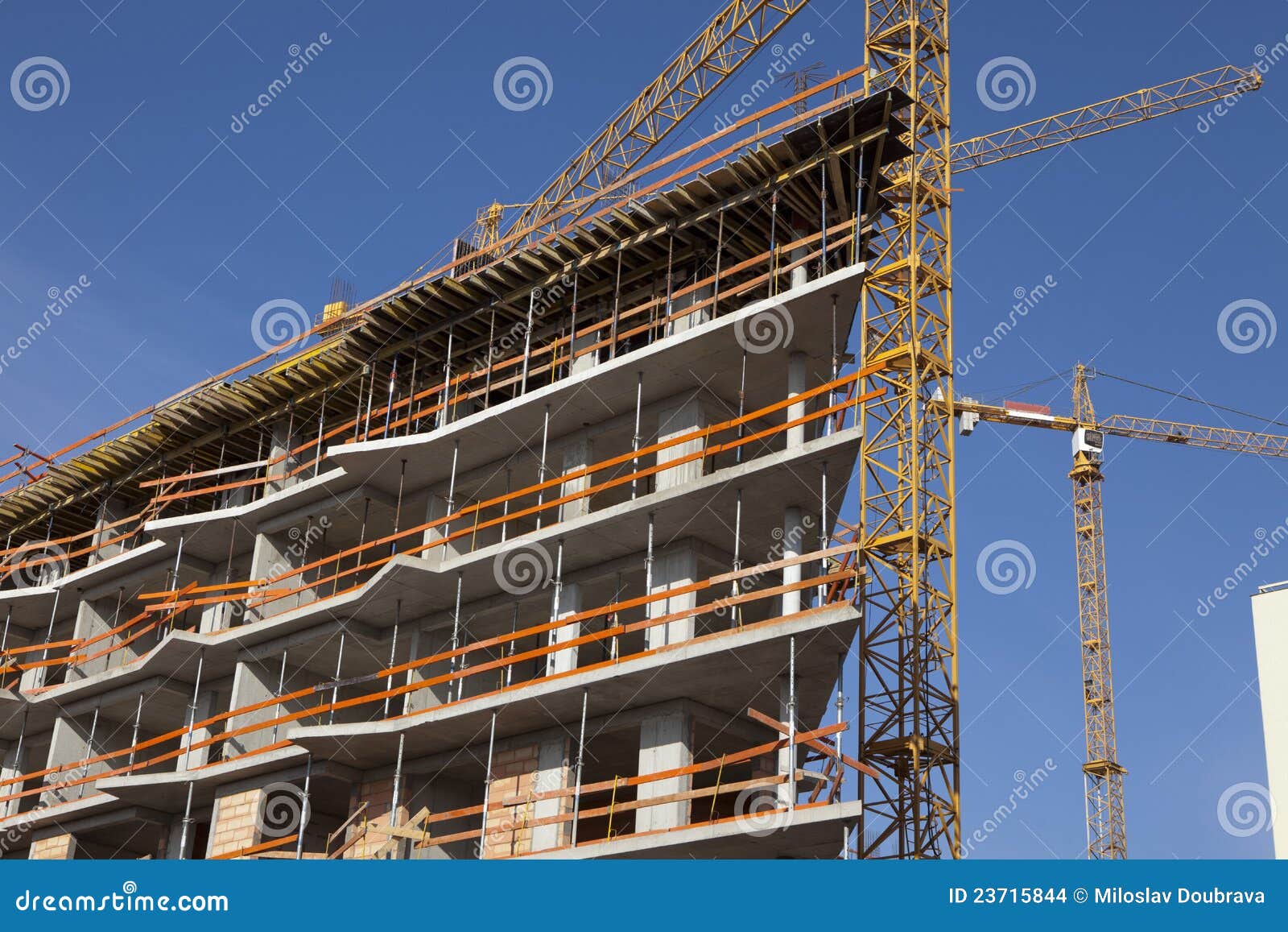 Concrete construction stock photo. Image of building - 23715844