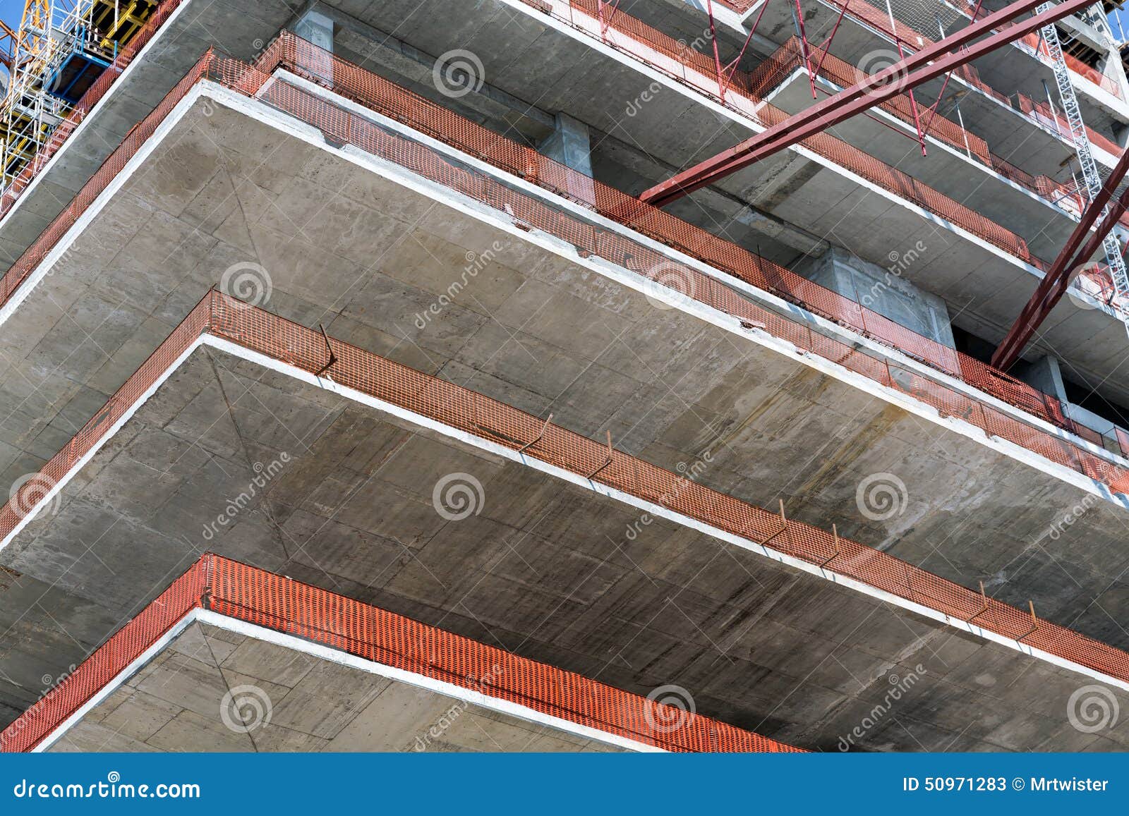 Concrete construction stock image. Image of housing, structure 50971283