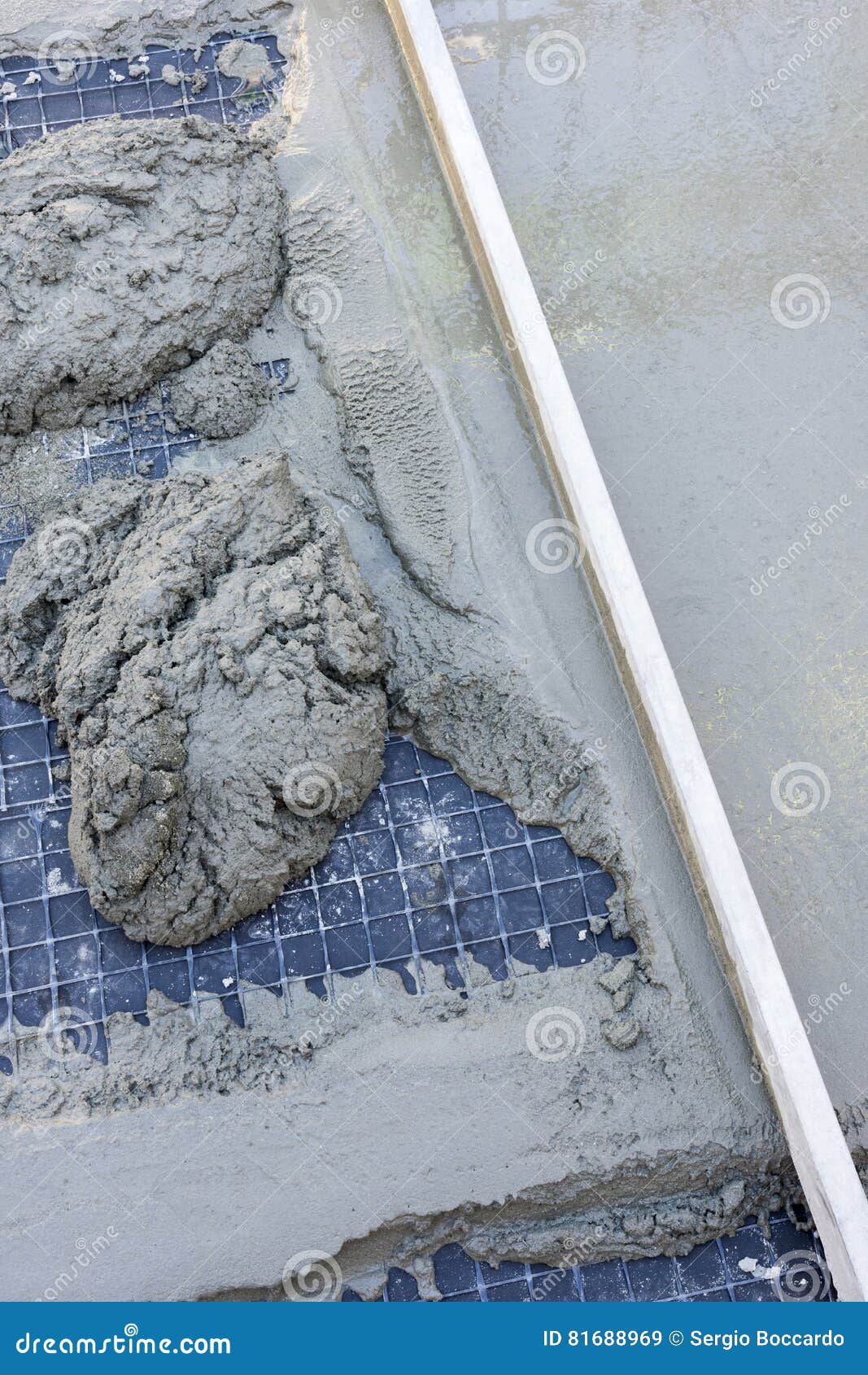 Concrete in a Construction Site Stock Image Image of construction, shovel 81688969