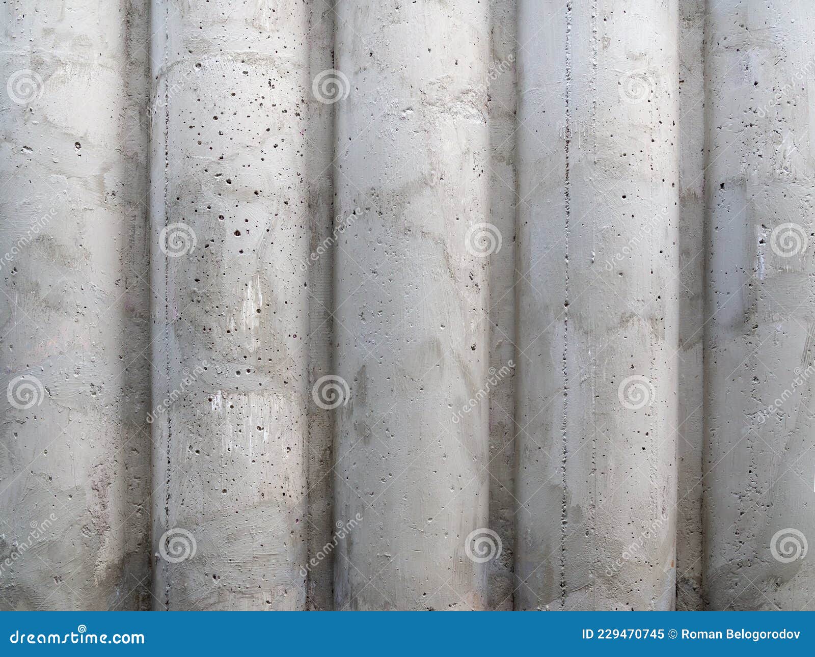Concrete corrugated wall stock image. Image of surface 229470745