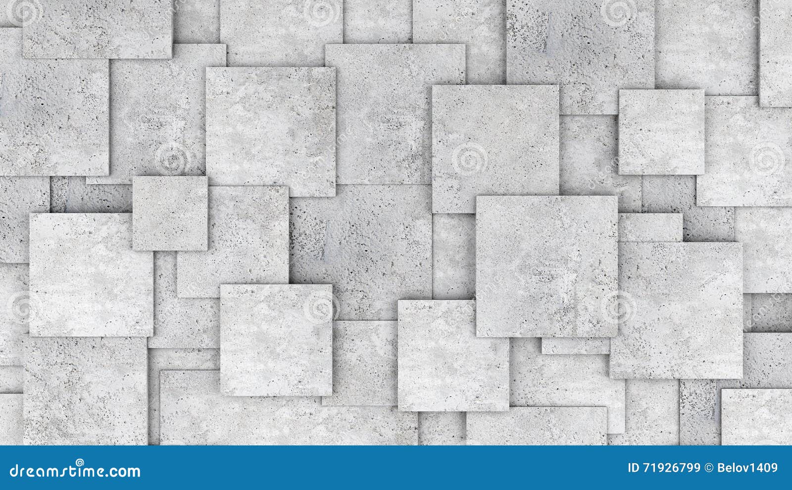 concrete 3d cube wall as background or wallpaper