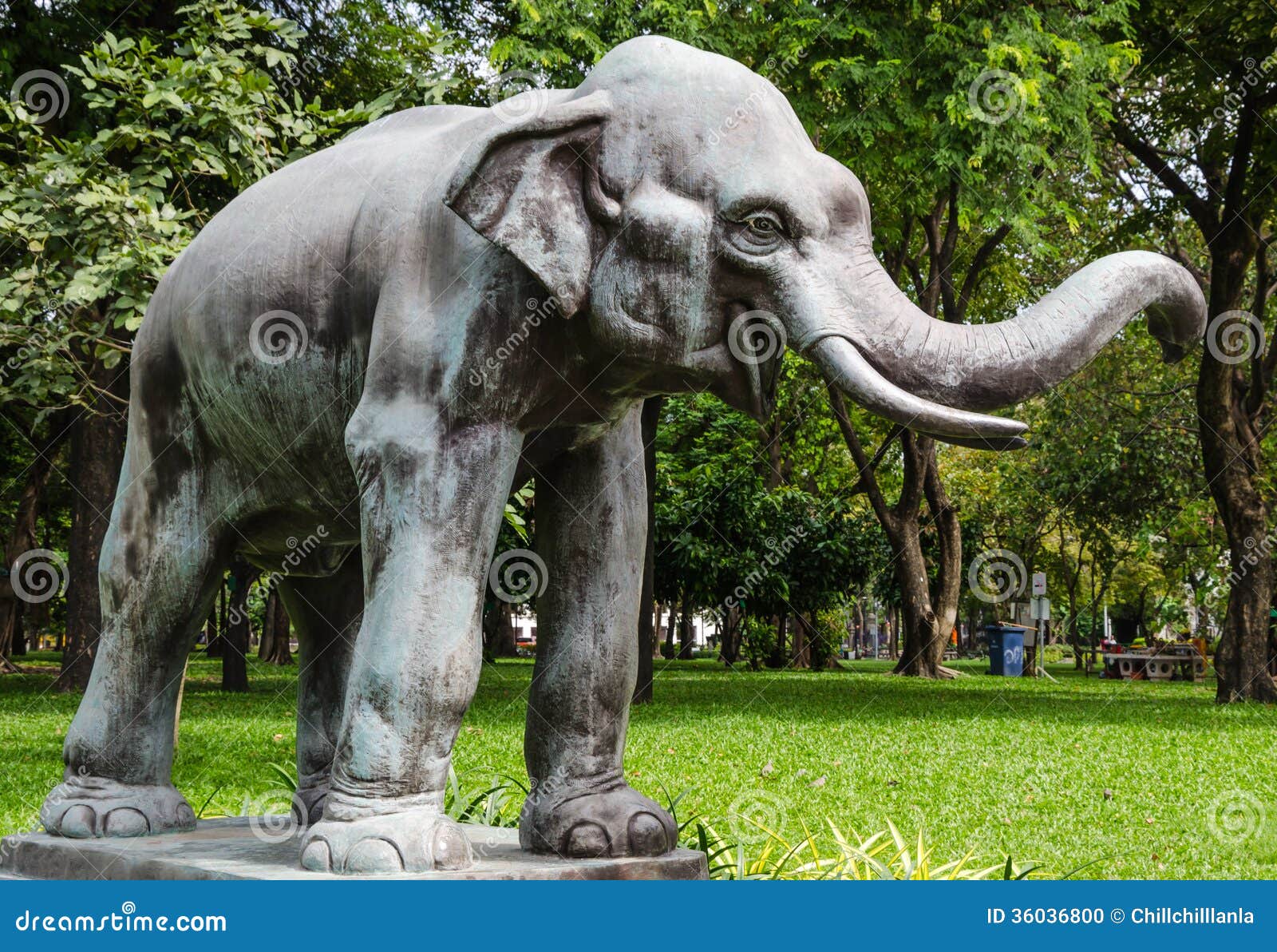 Concrete elephant statue stock photo. Image of heritage - 36036800