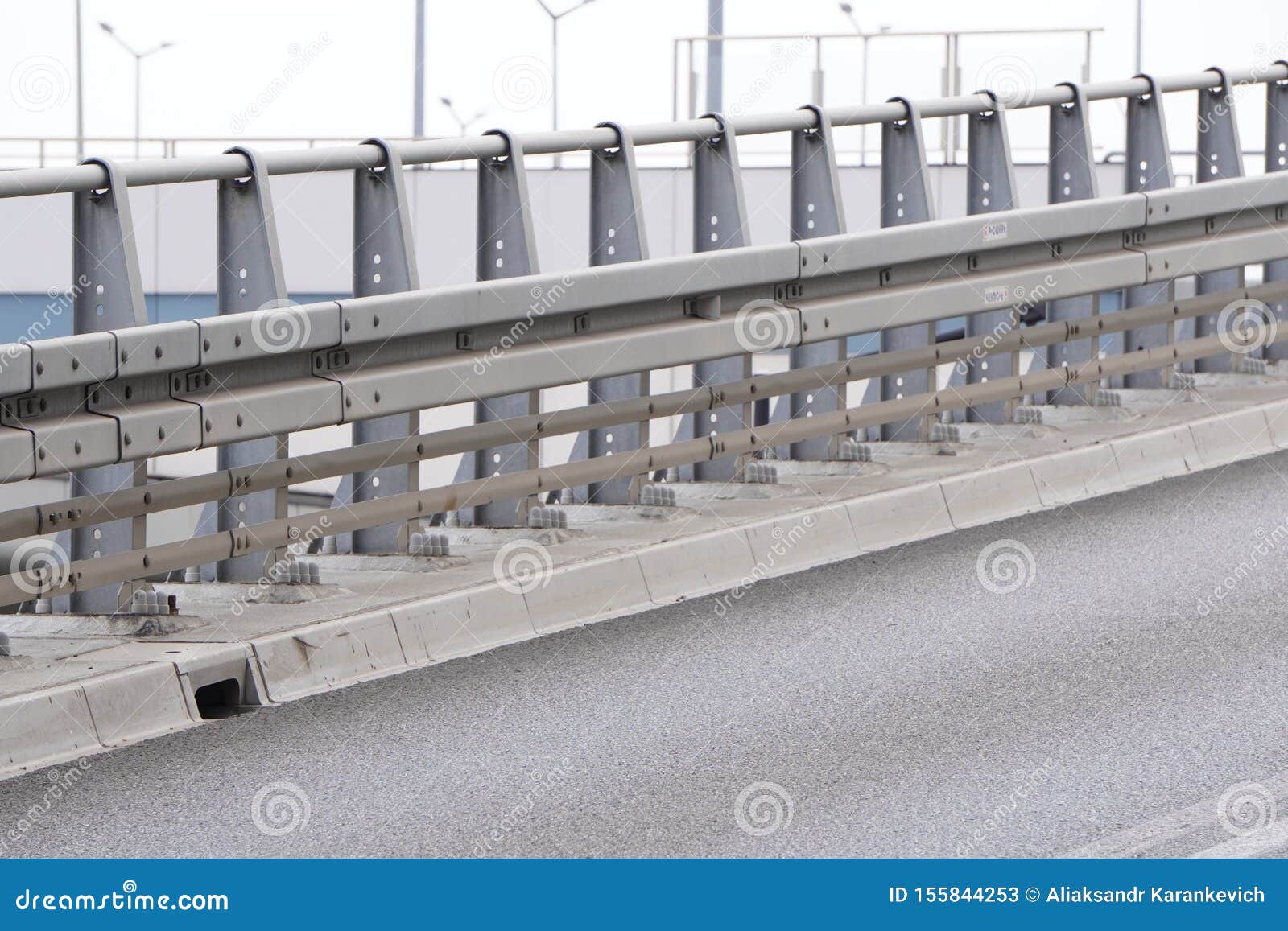 Concrete Fencing of the High-speed Road, Safety of Movement in the City ...