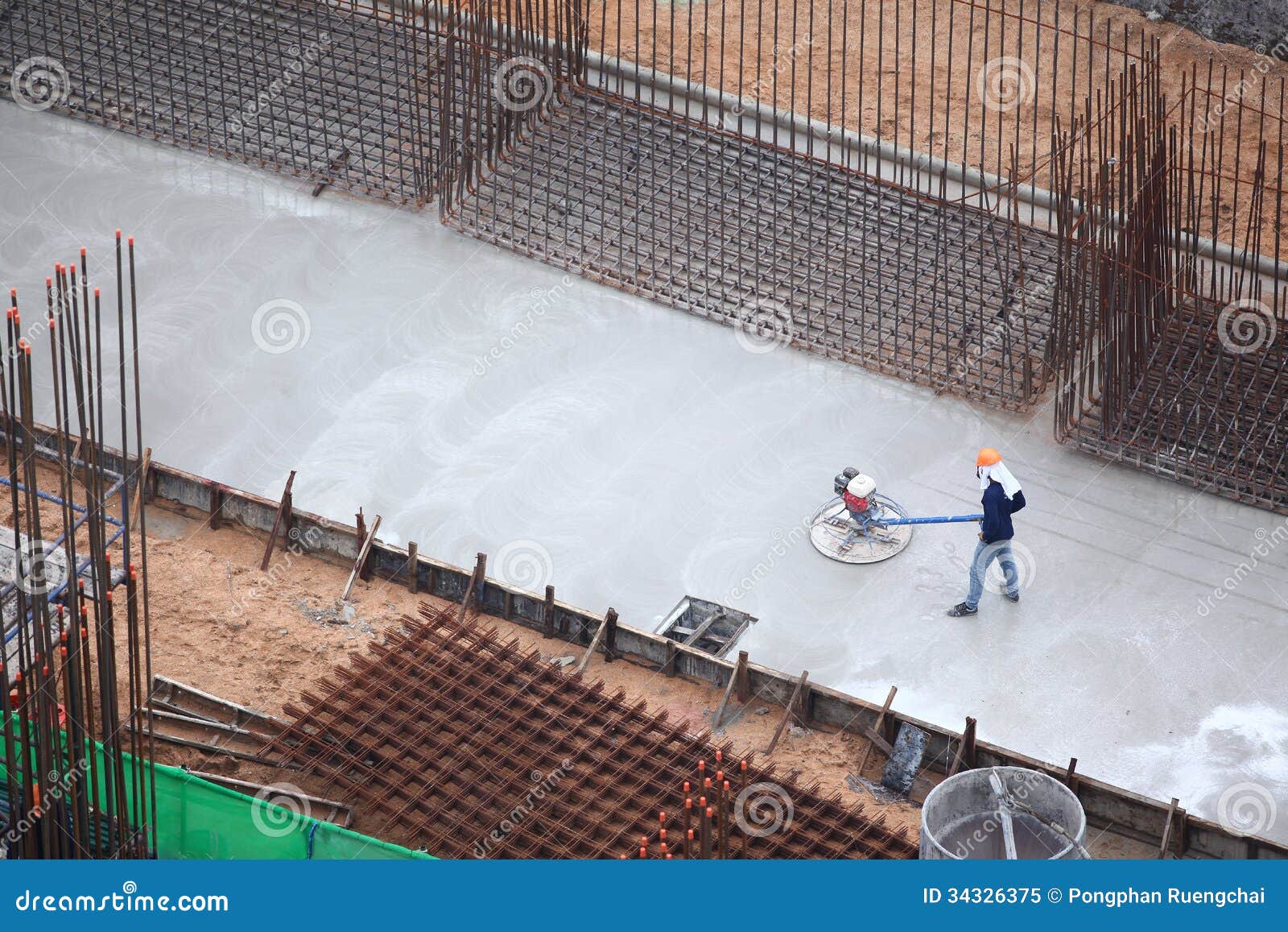 Concrete Finisher stock image. Image of finisher, activity 34326375
