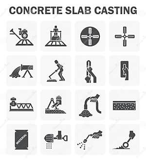 Concrete Floor Icons Stock Vector Illustration Of Concrete 96589588