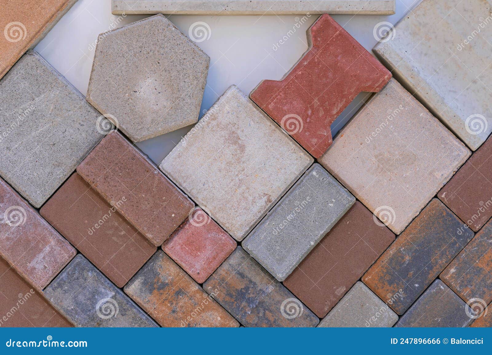 Concrete Garden Bricks stock photo. Image of garden 247896666