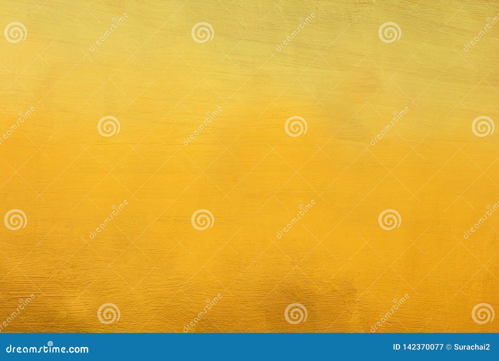 Concrete Gold Painted Texture Abstract for Background Stock Image