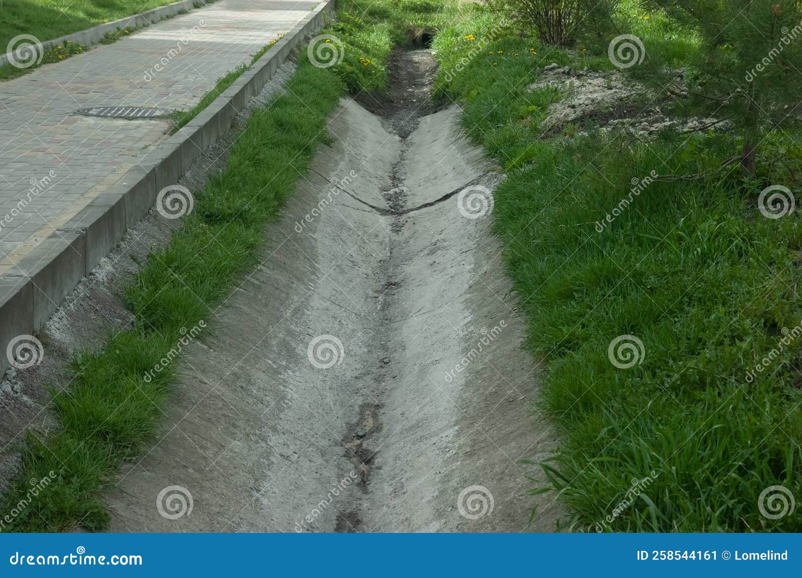 Path And Gutter In Turtle River Park Ocho Rios Jamaica RoyaltyFree