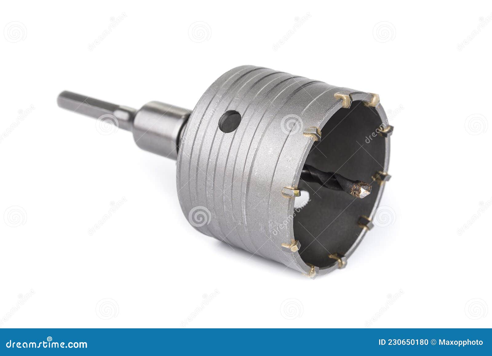 Concrete Hole Saw Cutter on a White Stock Photo Image of circle