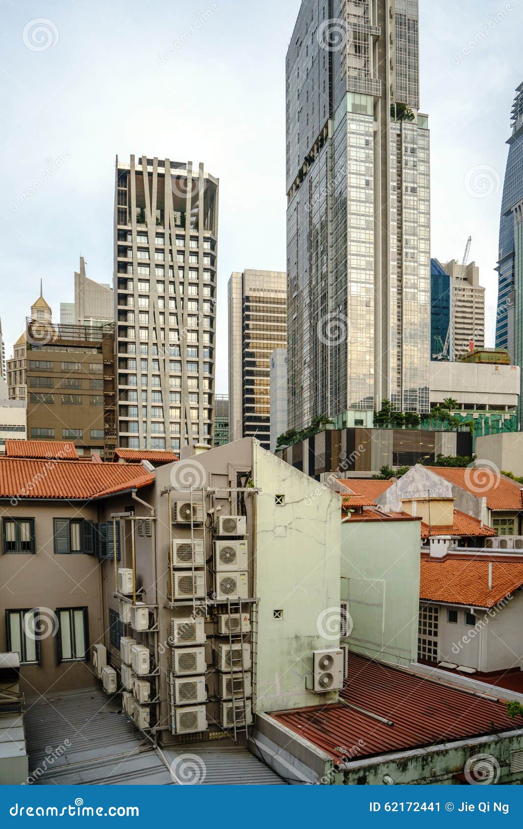 Concrete Jungle of Chinatown, Singapore Editorial Photo - Image of