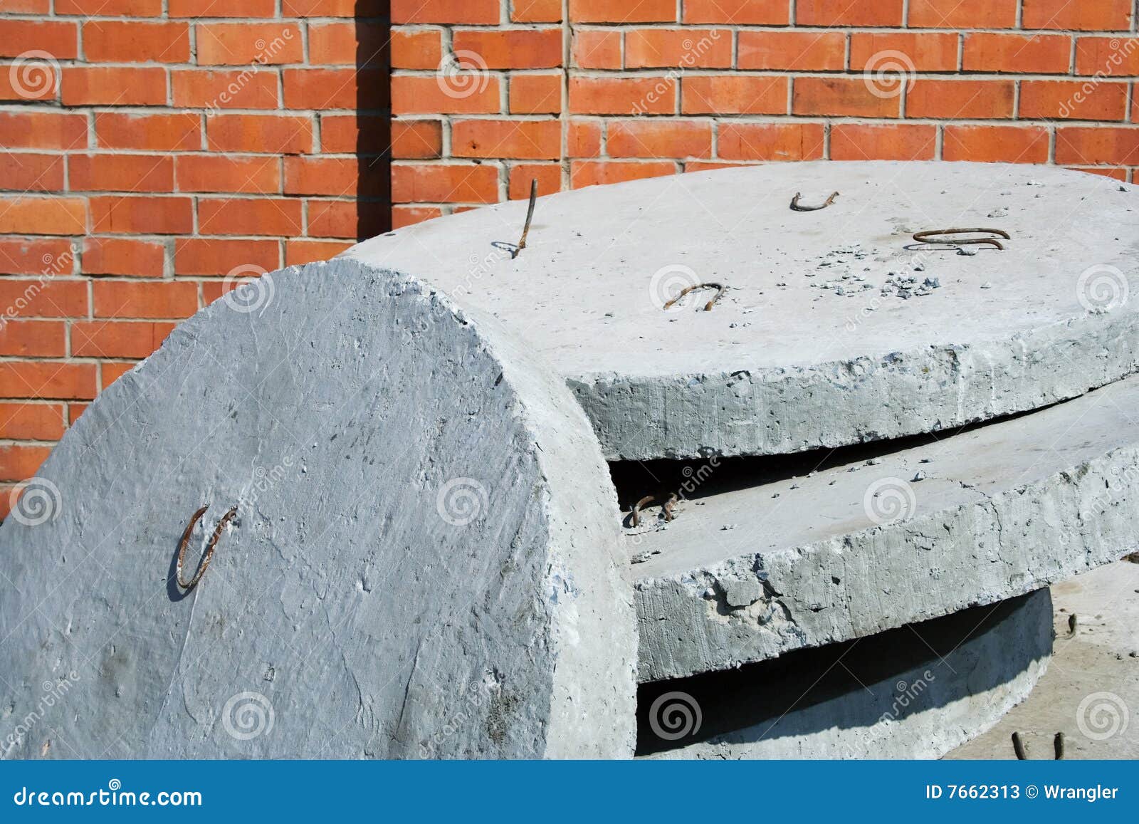 Concrete plates. stock image. Image of plate, frame, architecture 7662313