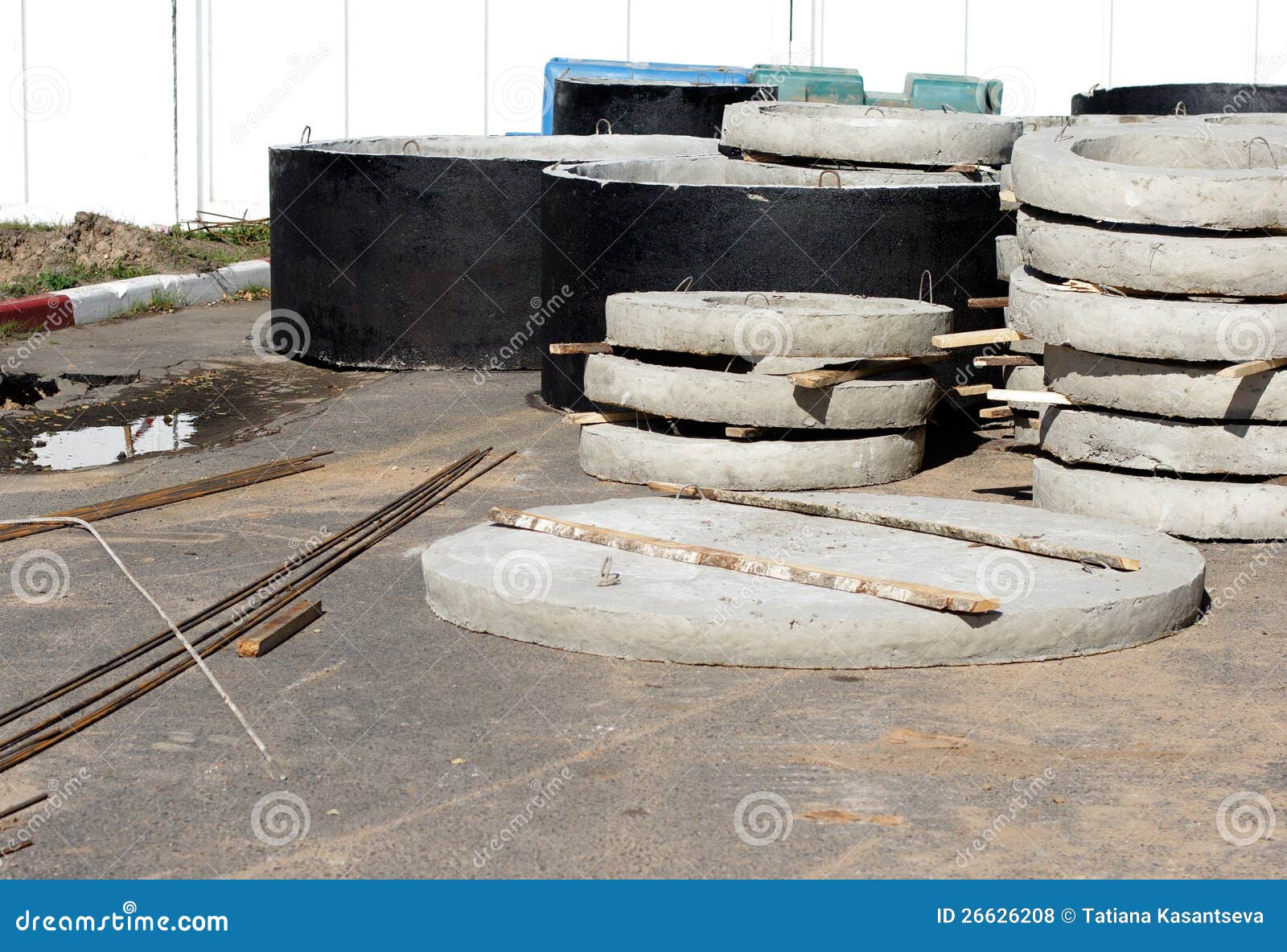 Precast concrete well rings hi-res stock photography and images - Alamy