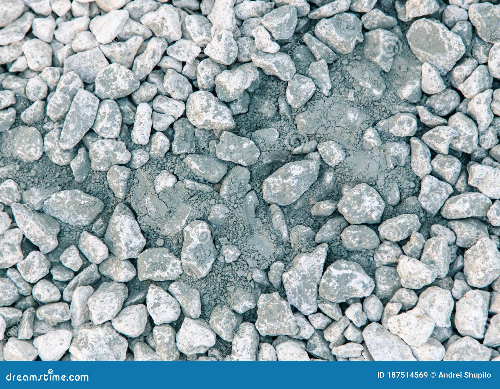 Concrete on Rocky Soil at a Construction Site Stock Image Image of granite, mineral 187514569