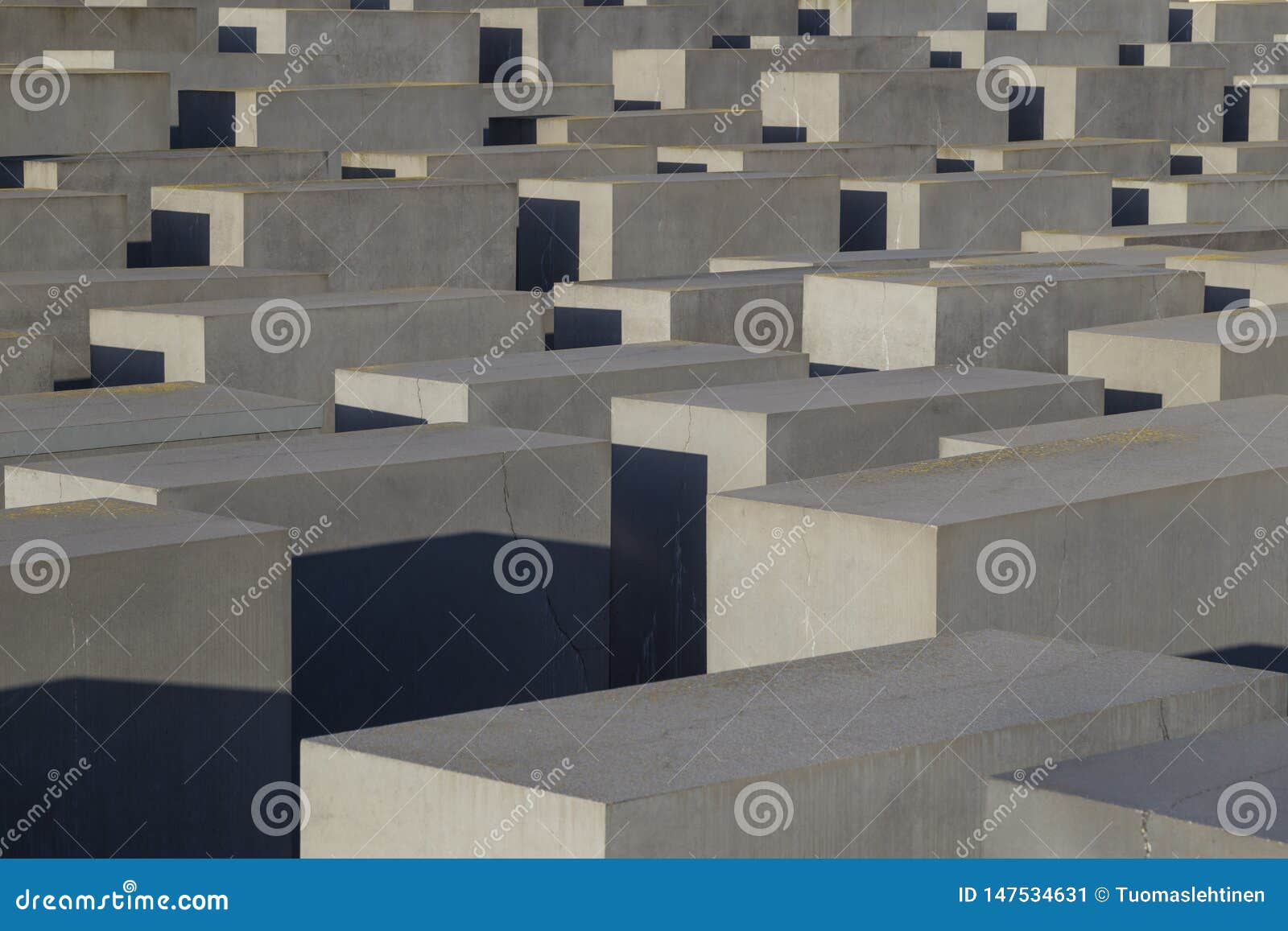 Concrete Slabs at the Holocaust Memorial in Berlin Editorial Photo