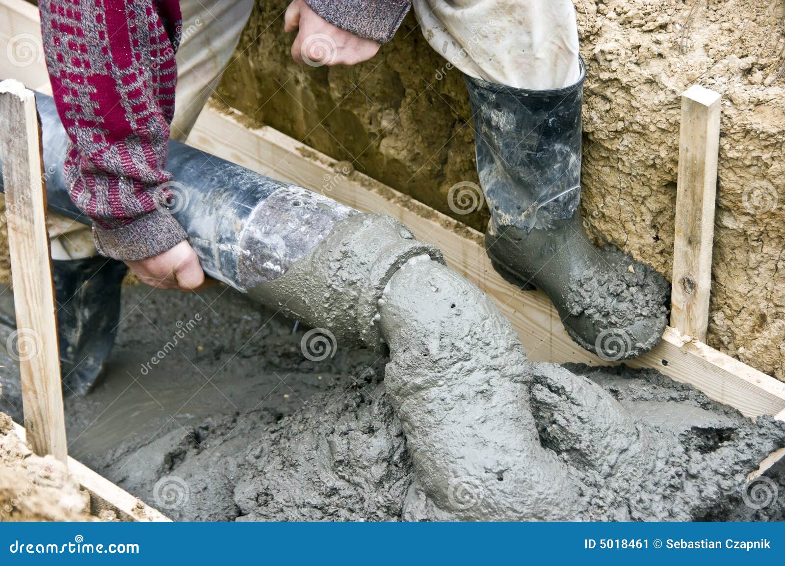 Concrete slang stock afbeelding. Image of arbeidster, bouwer 5018461