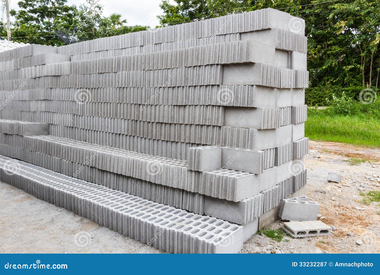 Concrete Solid Brick for Sale. Stock Image Image of frame, pattern