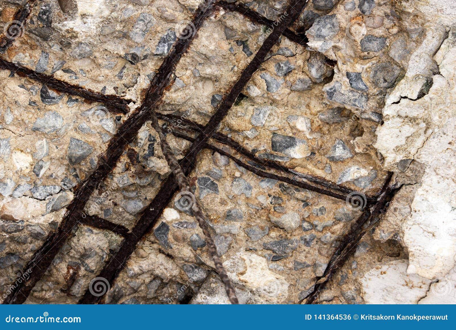 Concrete structure decay stock photo. Image of cement 141364536