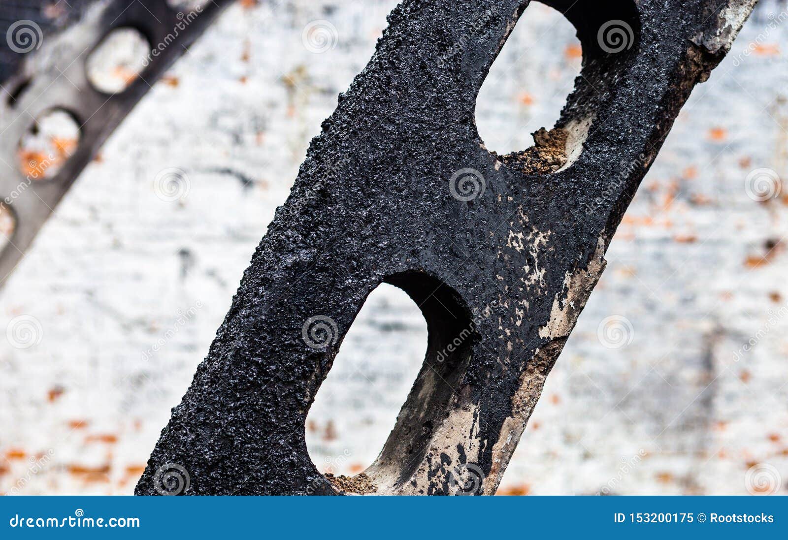 Concrete Structure Stained with Black Tar Stock Image Image of pitch, adhesive 153200175