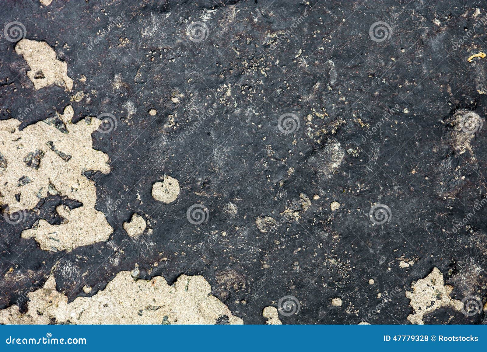 Concrete Surface Partly Covered Black Tar Stock Photos Free & RoyaltyFree Stock Photos from