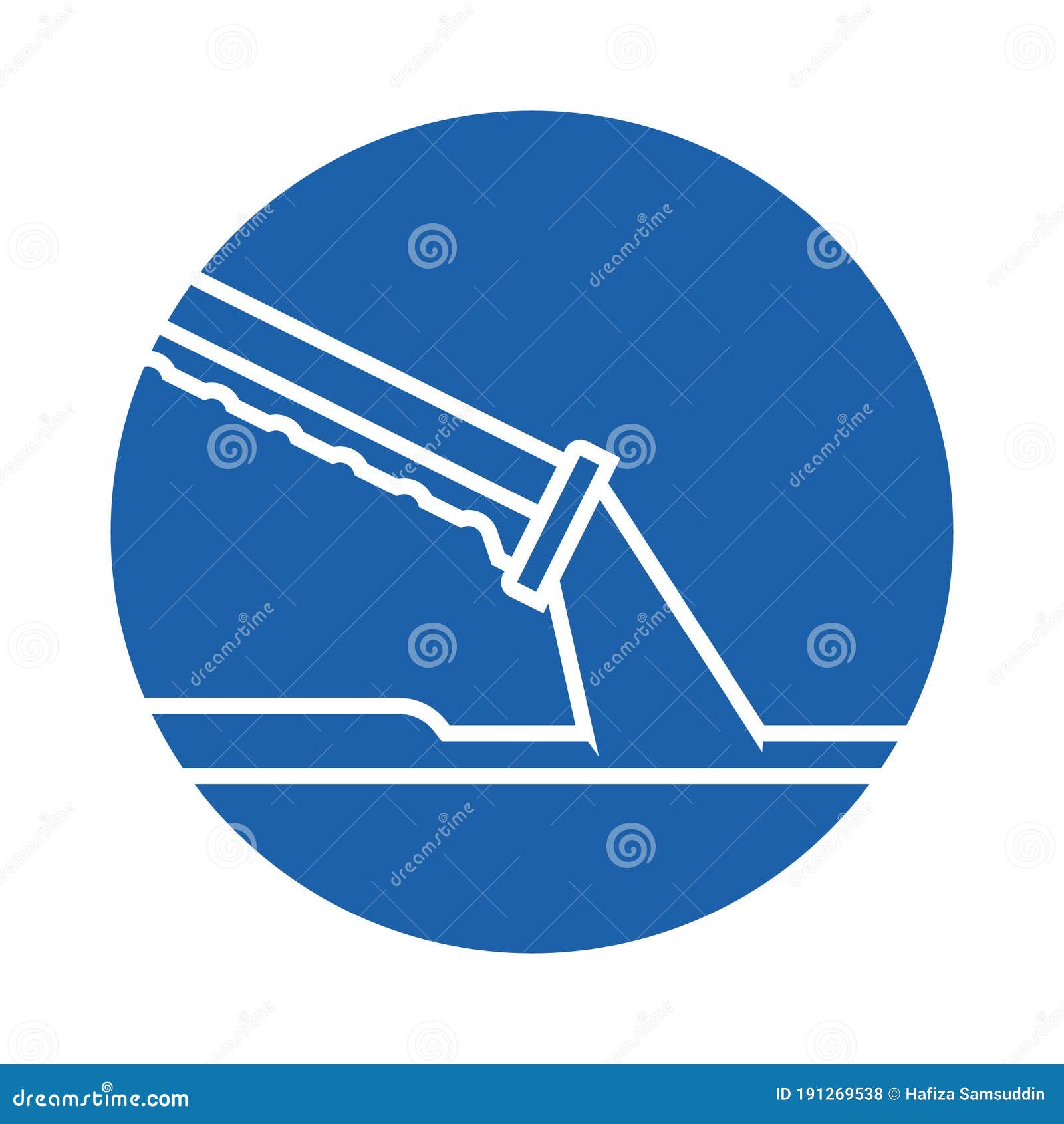 Concrete Trowel. Vector Illustration Decorative Design Stock Vector