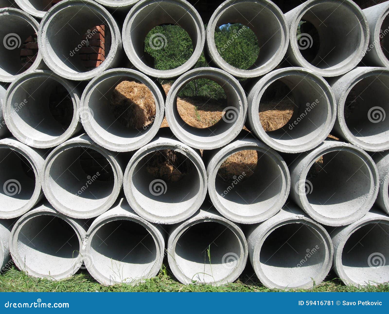 Concrete tube stock image. Image of great, water, waiting 59416781