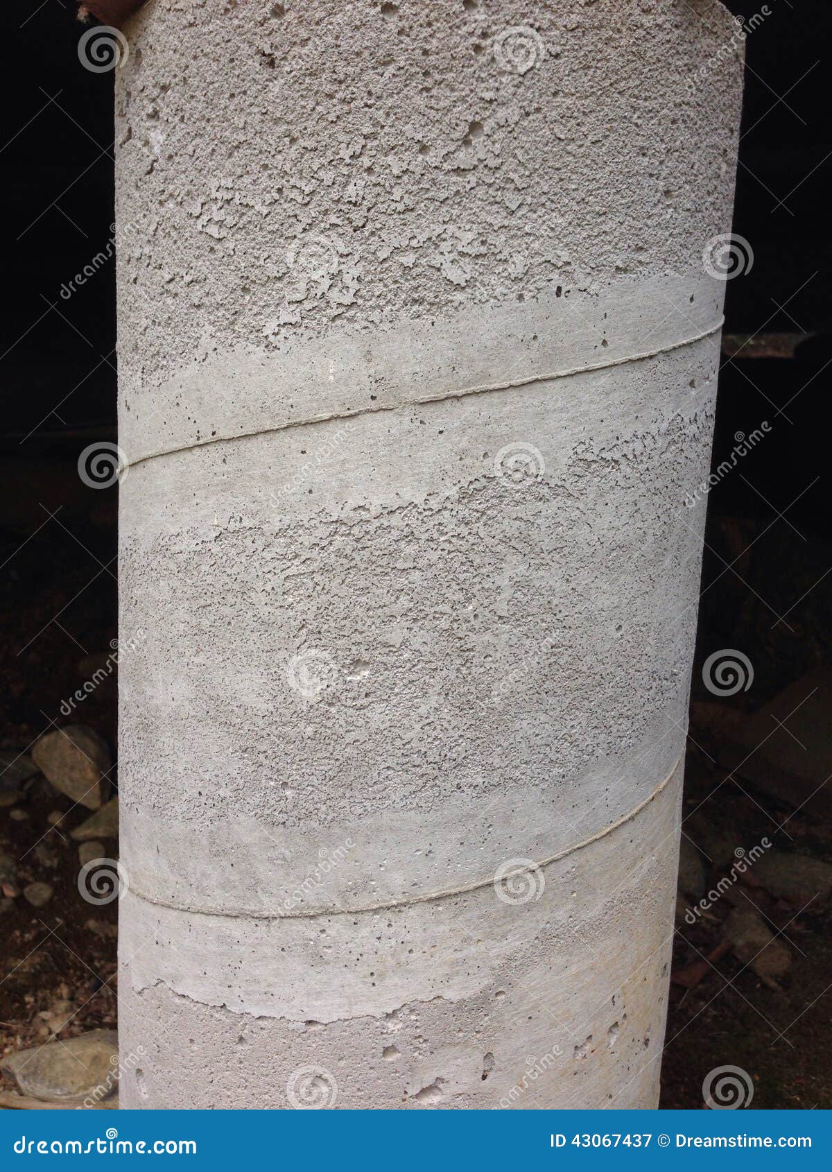 Concrete tube stock image. Image of tube, cement, concrete 43067437