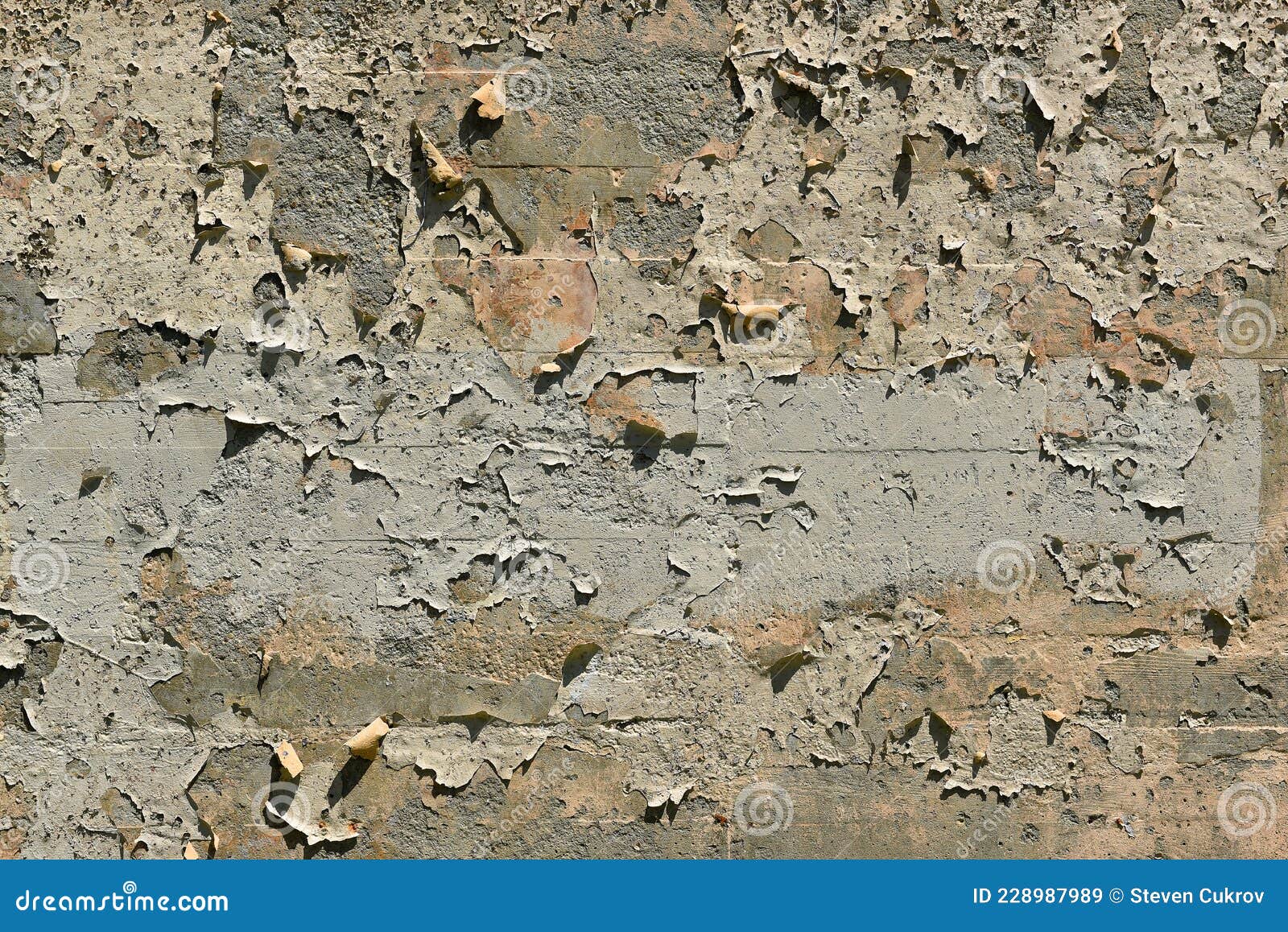 A Concrete Wall with Peeling and Chipping Paint Stock Image Image of wall, texture 228987989