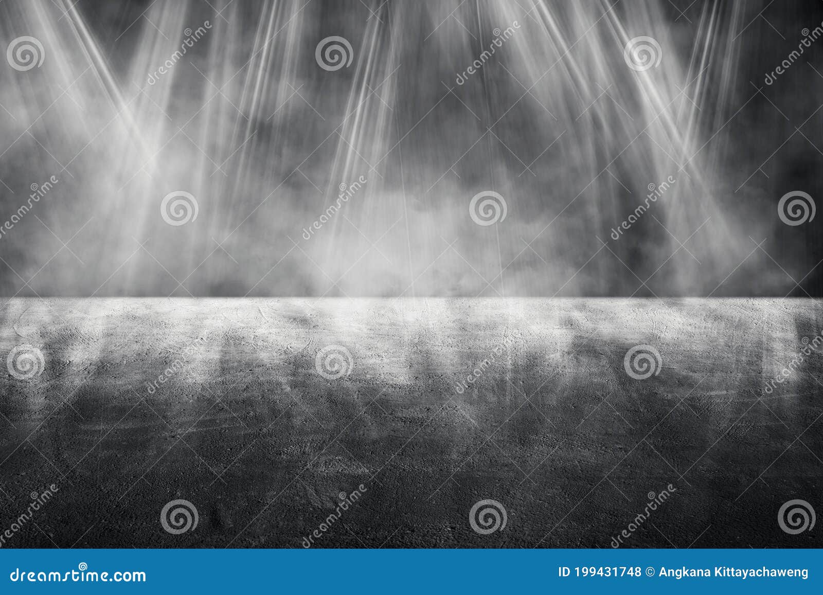 Studio Dark Room Concrete Floor Grunge Texture Background with Lighting ...