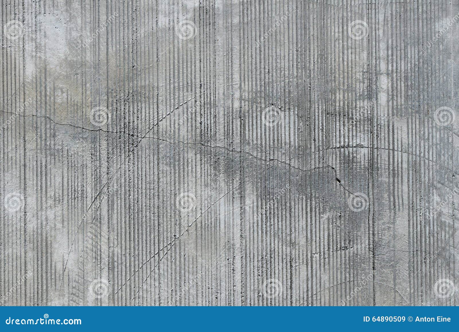 Concrete Wall with Traces from Rubbed Finish Processing Stock Image