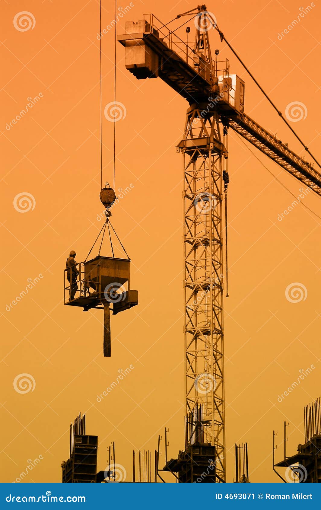 Concrete work stock image. Image of personnel, industrial - 4693071