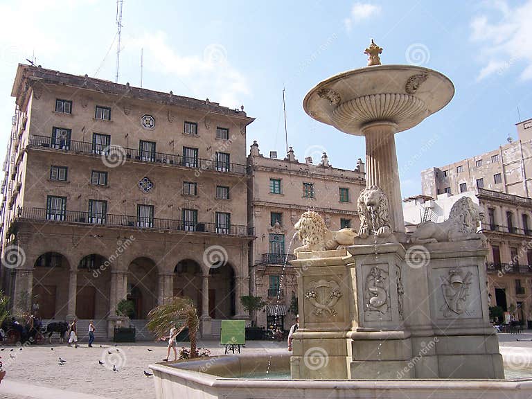 Conde villanueva fountain stock image. Image of outdoor - 1075393