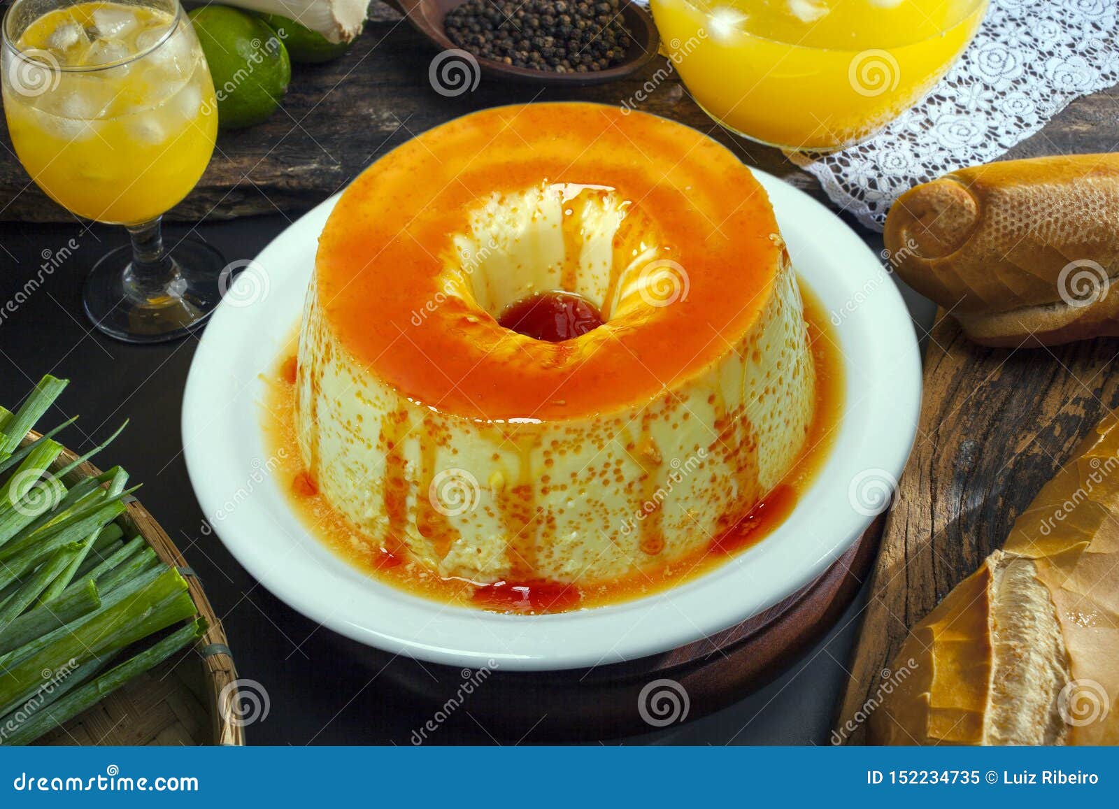 Condensed Milk Pudding with Eggs Stock Image Image of creamy, milk