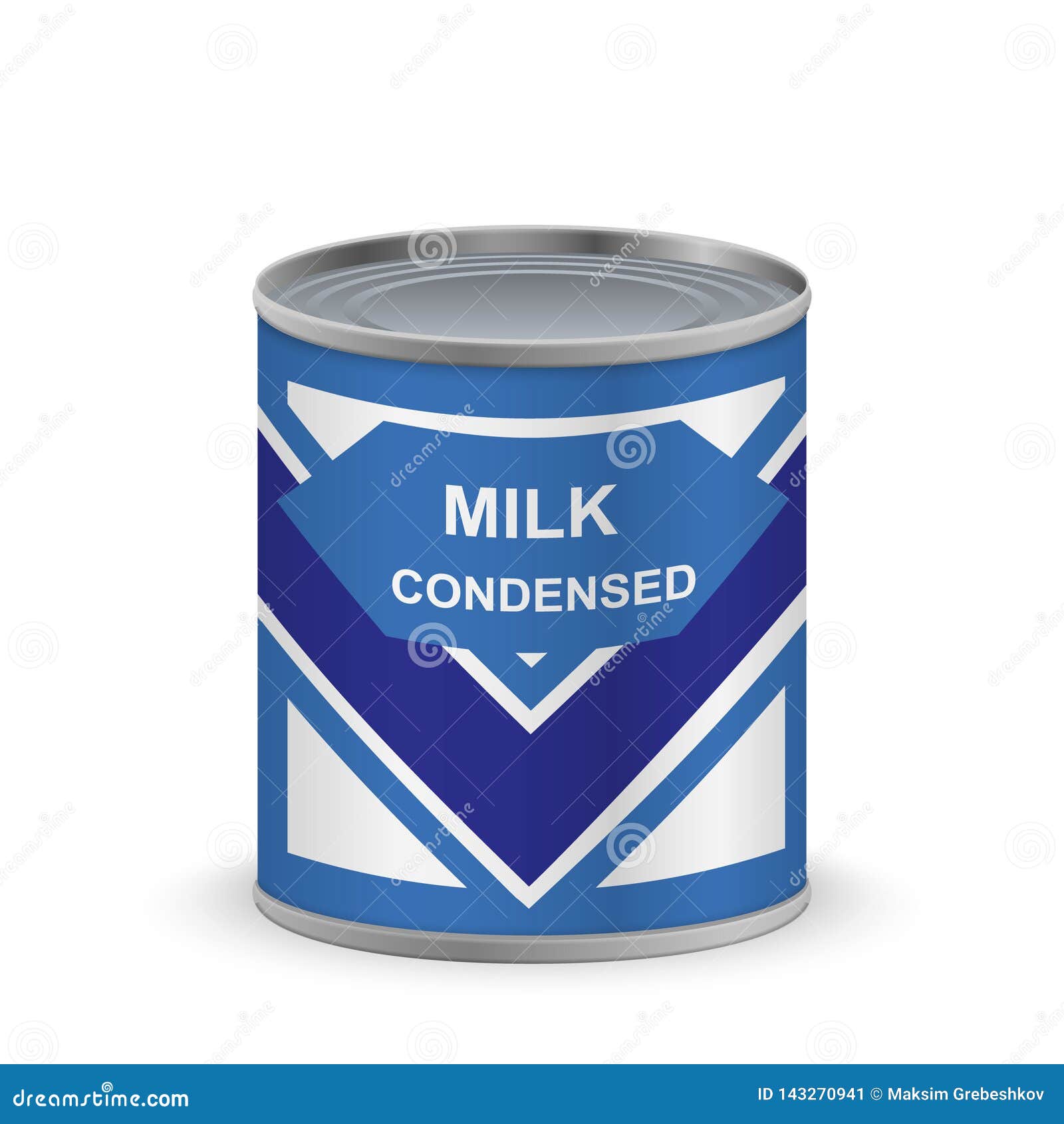Condensed Milk Cartoon Character Design Having Angry Face Vector