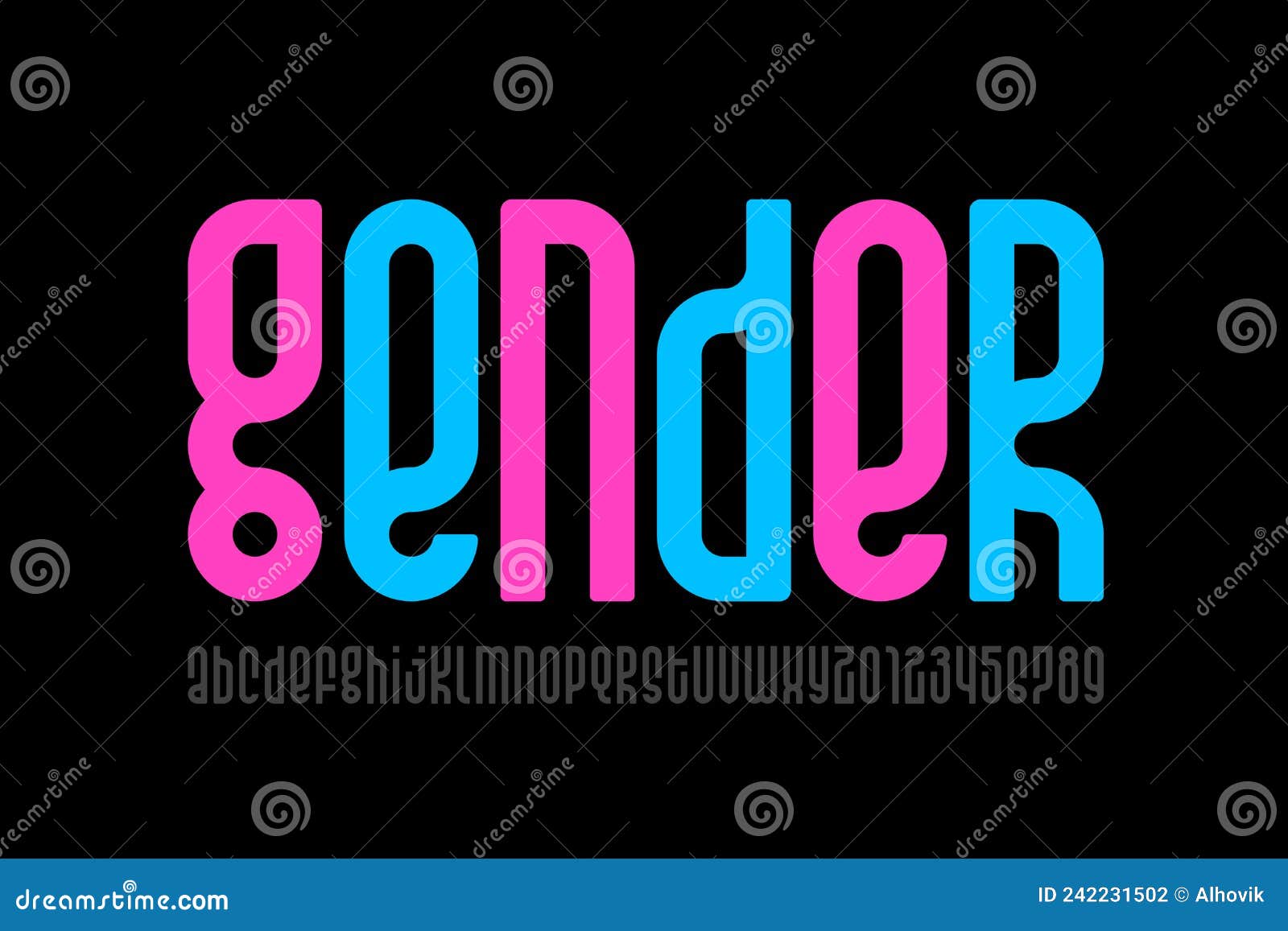 condensed style modern font