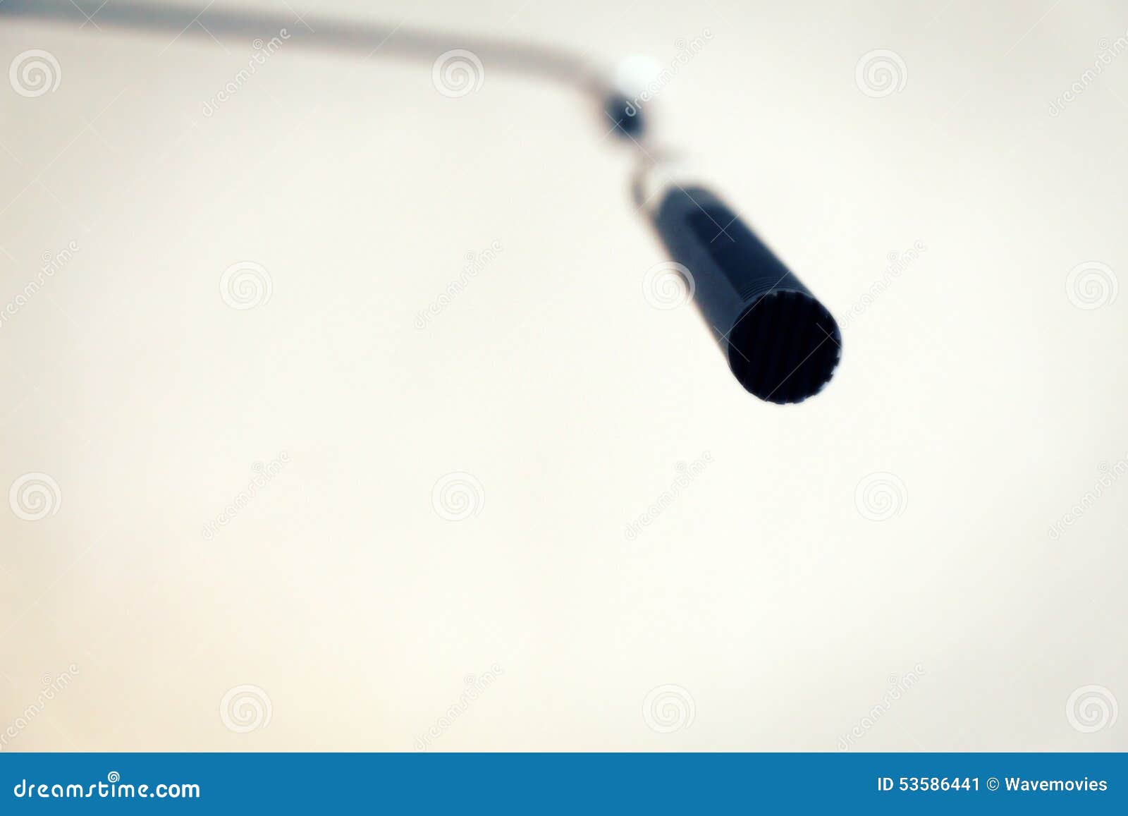 Condenser Microphone Hanging from the Ceiling Stock Image - Image of