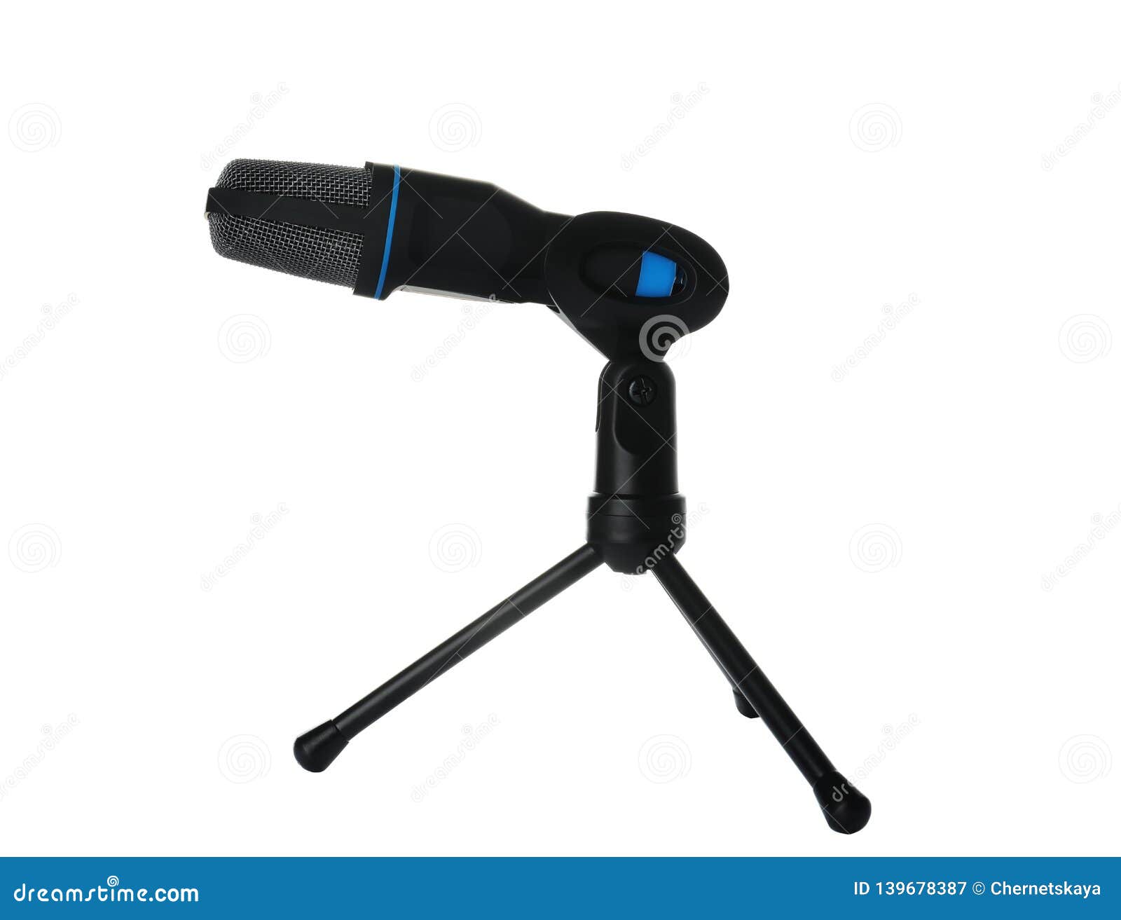 Condenser Microphone with Holder Stock Image Image of performance