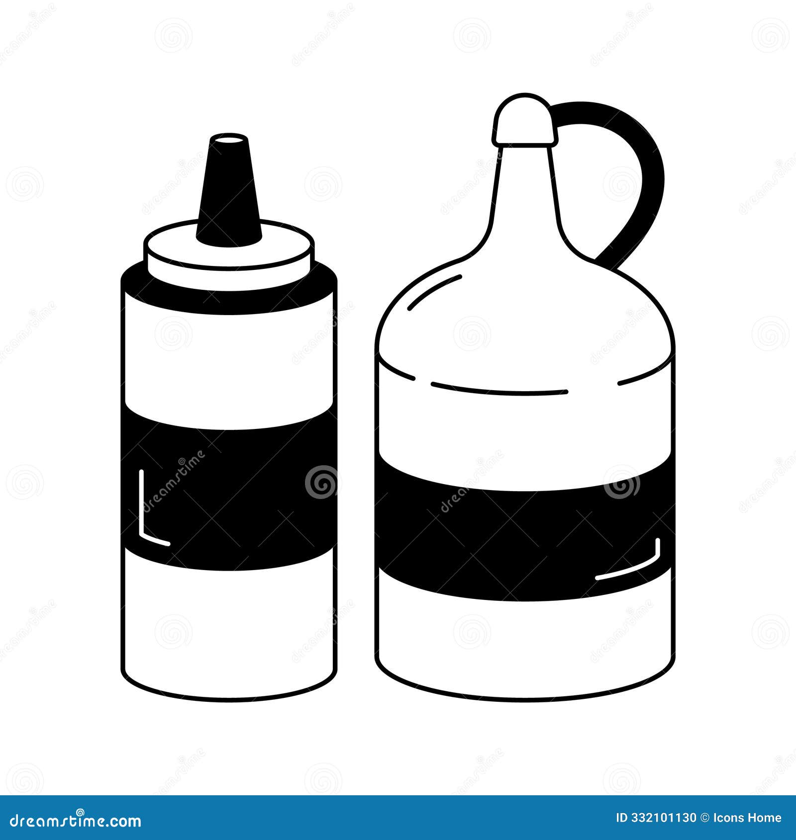 condiments bottles
