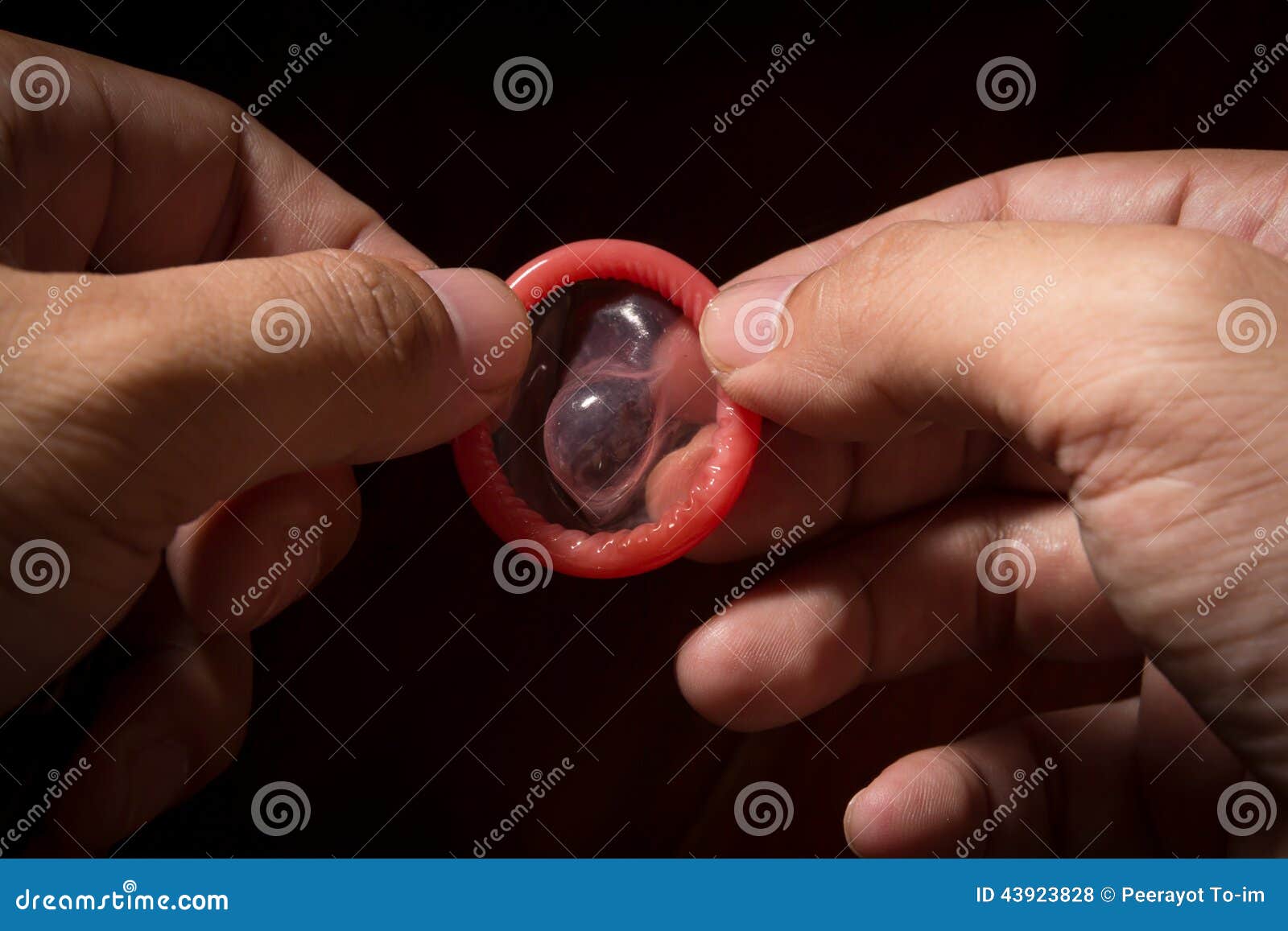 Condom in hand for using. stock photo. Image of male - 43923828