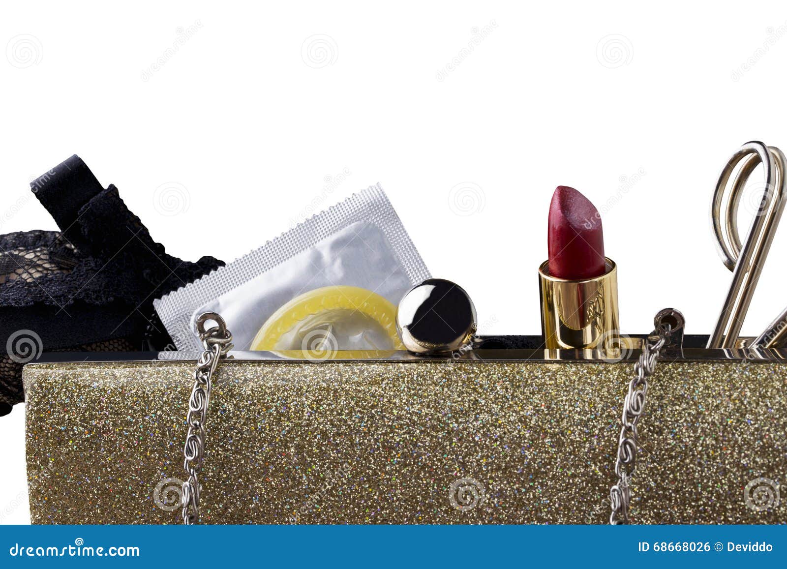 Condom and lipstick stock photo. Image of lipstick, ladies 68668026