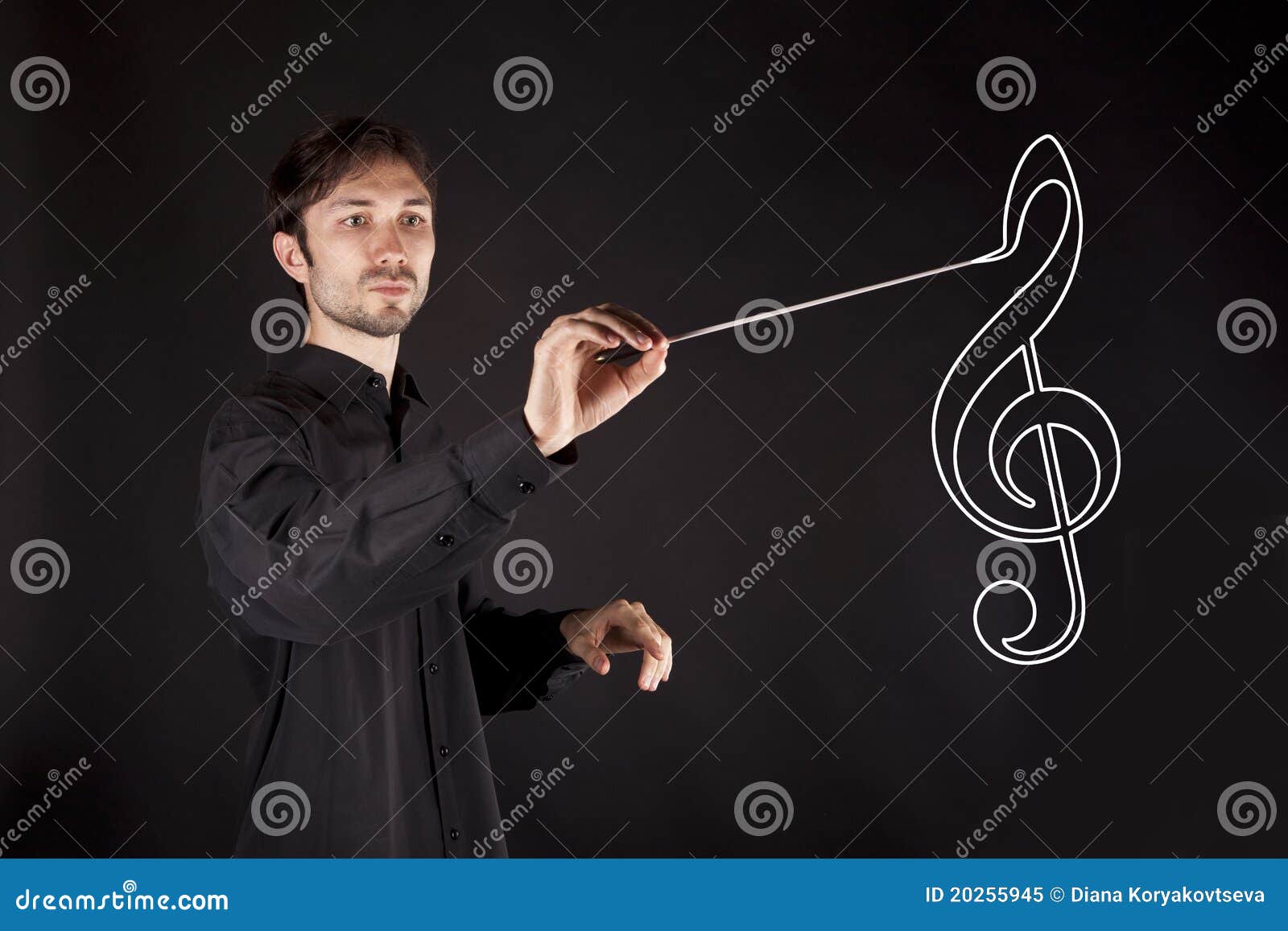 Conductor stock image. Image of hand, original, band 20255945