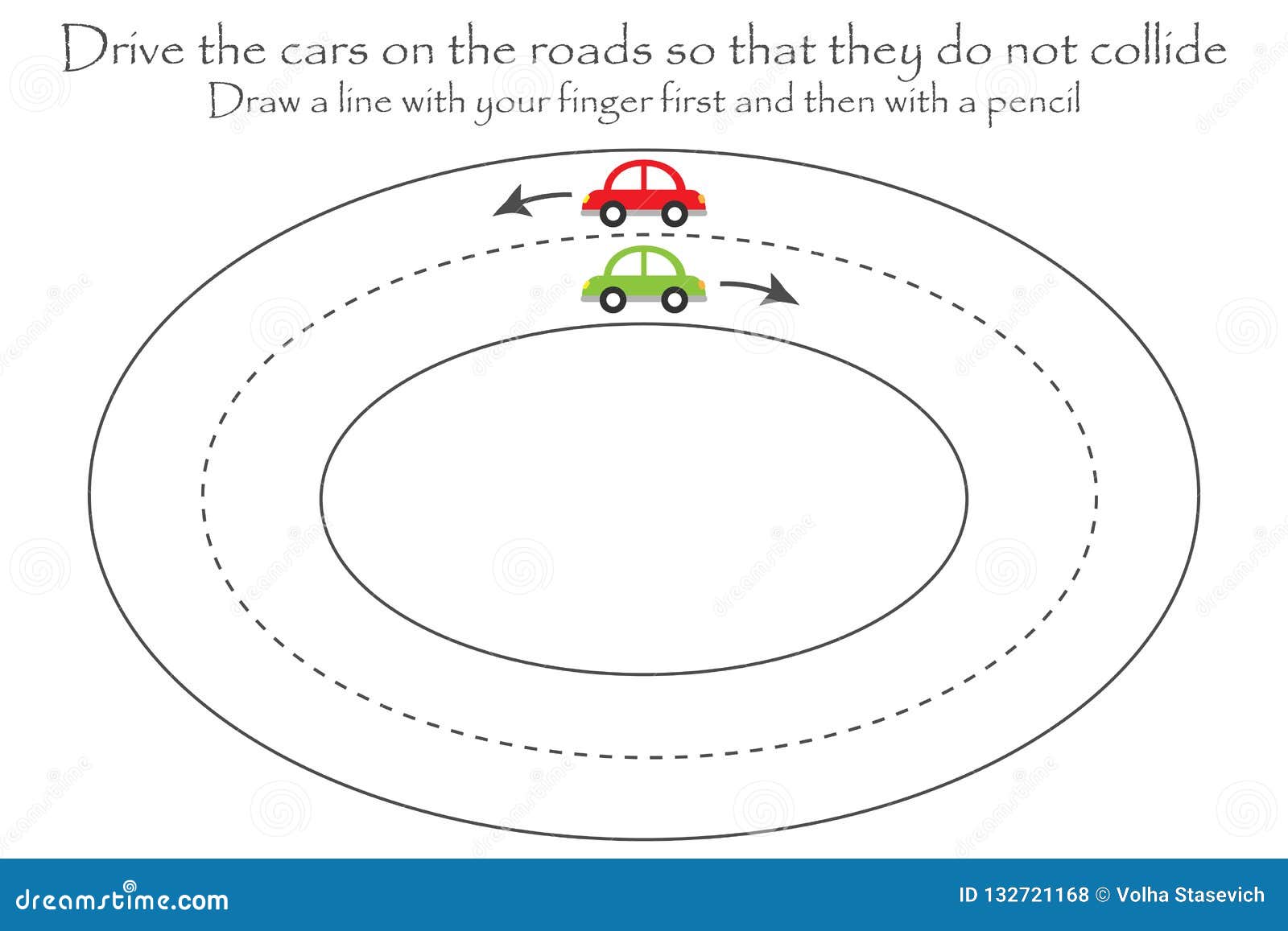 Conduza Os Carros Na Estrada Em Dois Sentidos, Folha Ondulada Da Prática Da  Escrita, Crianças Atividade Pré-escolar, Jogo Educaci Ilustração Stock -  Ilustração de conecte, professor: 132721047